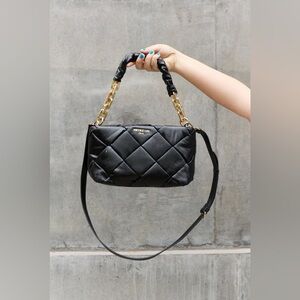 Nicole Lee USA Cassette Woven Satchel Crossbody Bag